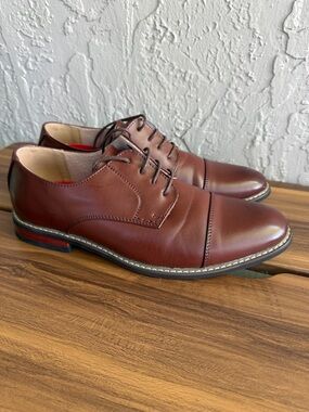 Bruno Marc Men’s Size 9.5 Oxford Dark Brown Shoes